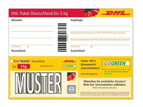 paketmarke online dhl.